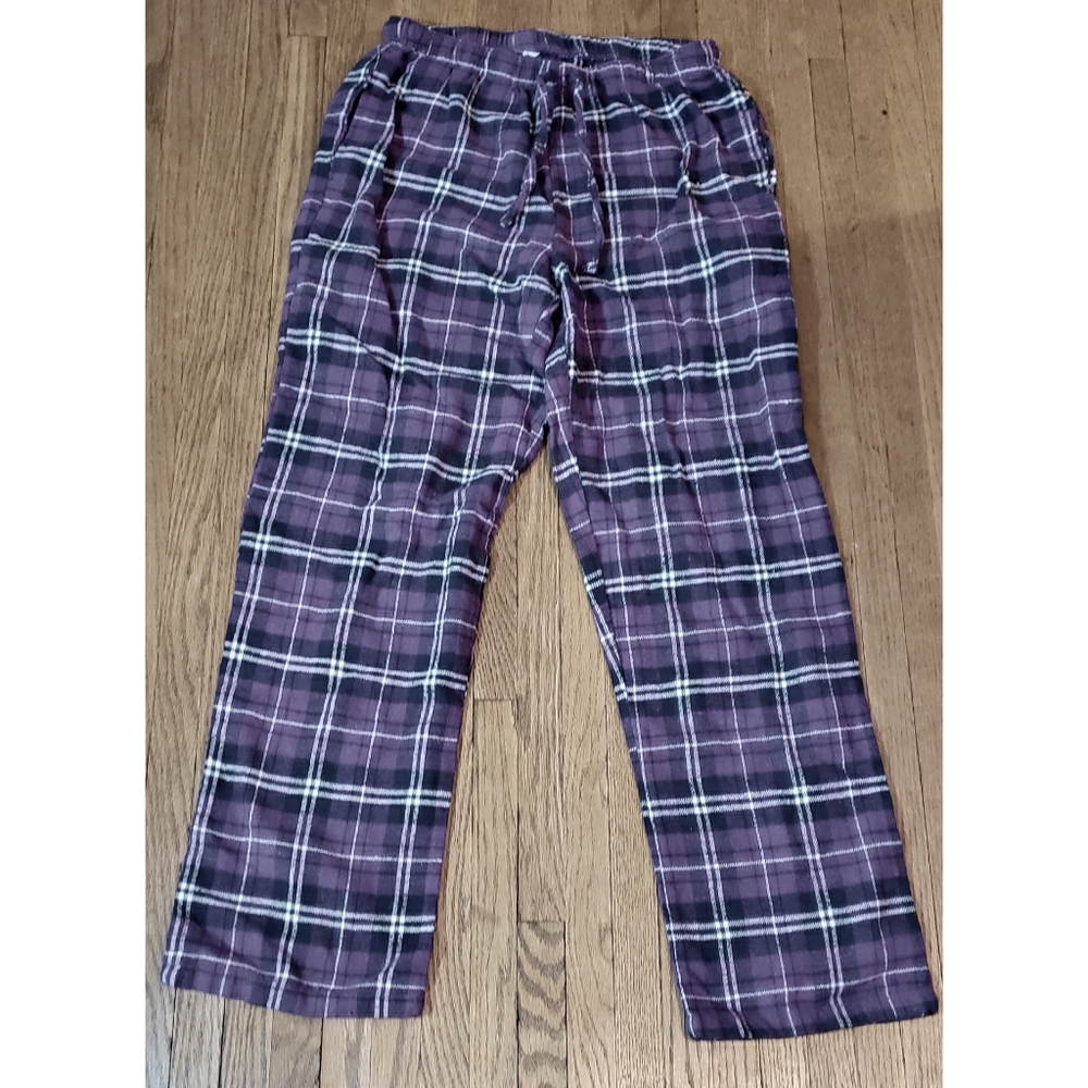 Purple Plaid Pj Pants